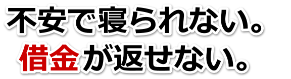 何も考えられない。借金が返せない。坂井市で弁護士や司法書士に無料相談して解決する